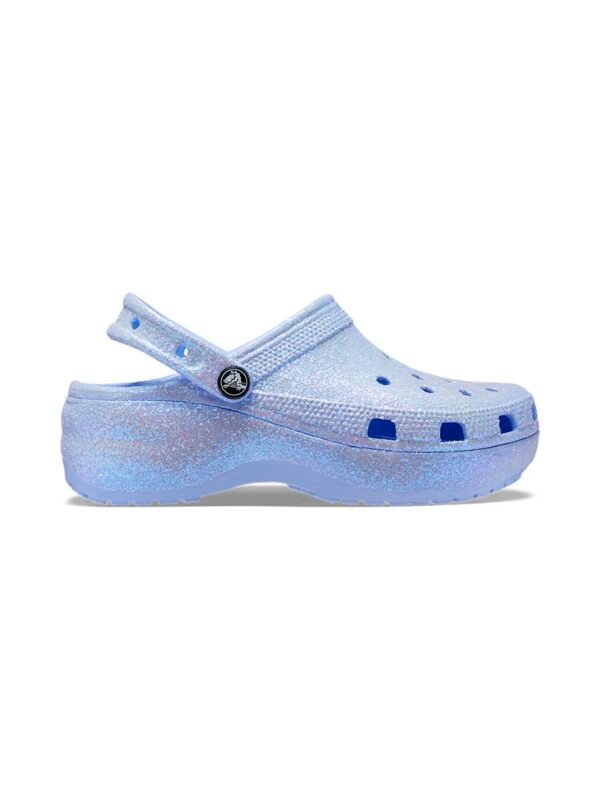 Crocs classic platform glitter clog